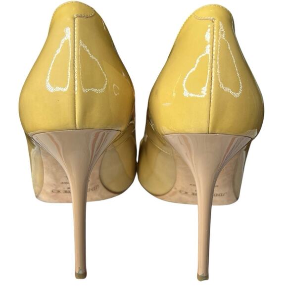 Jimmy Choo Women’s Cream Patent Leather Heels Size 39.5 US 9.5 - Picture 8 of 12